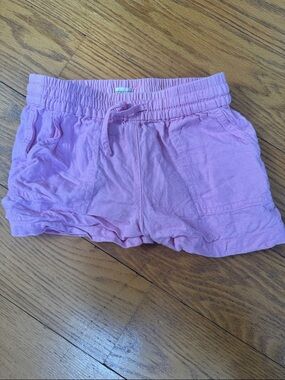 Crewcuts Pink Elastic-Waist Cotton Shorts